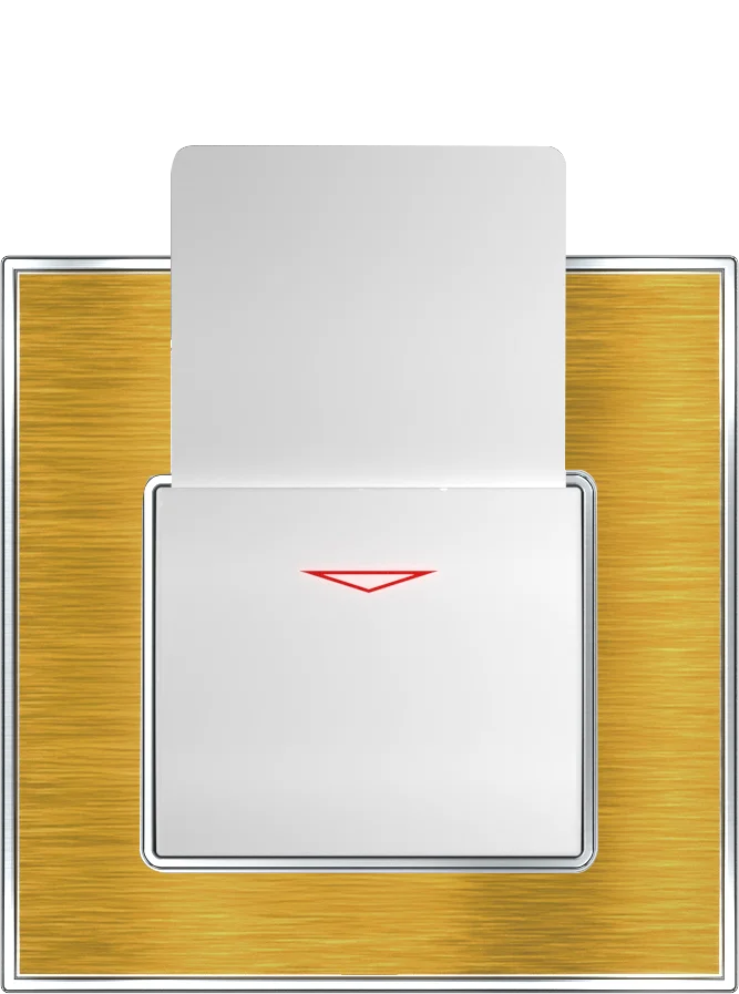 YULE 25Amp. Electronic Key Card Switch Gold
