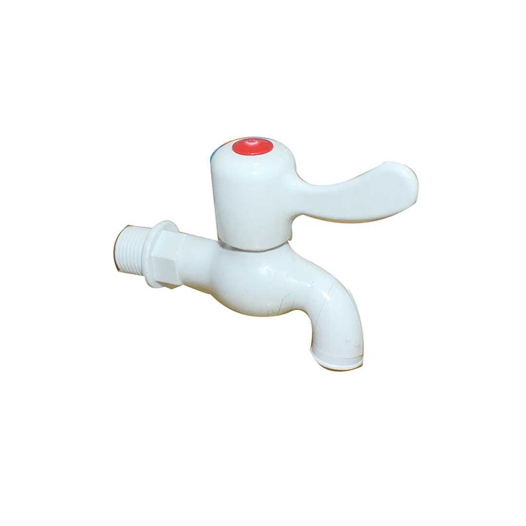 BIB TAP PLASTIC 15mm QUICK OPEN 1 2 (1013-A16) WHITE CHINA