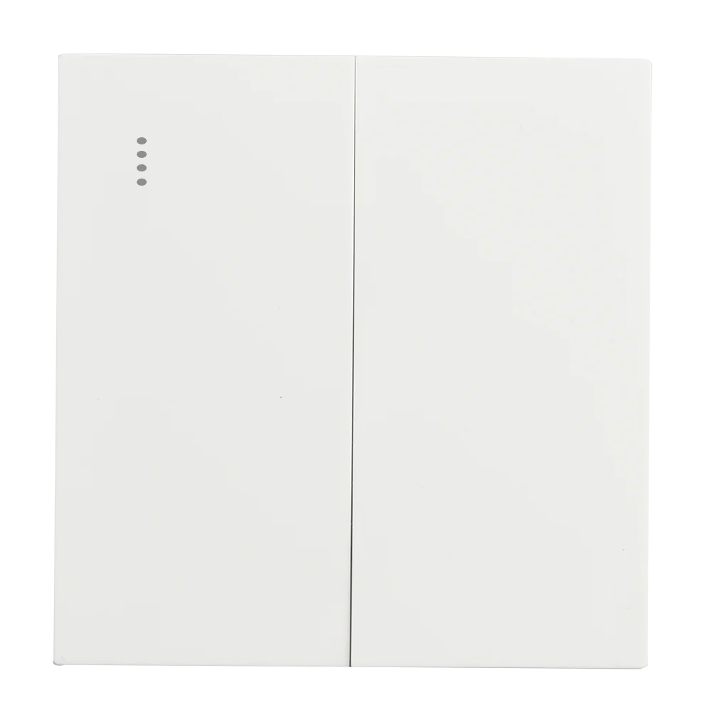 VIRAGO 2Gang 1Way Switch with Indicator White