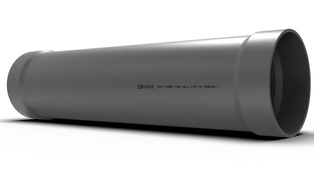 140mm / 5" uPVC Tube Well Pipe Double SS
