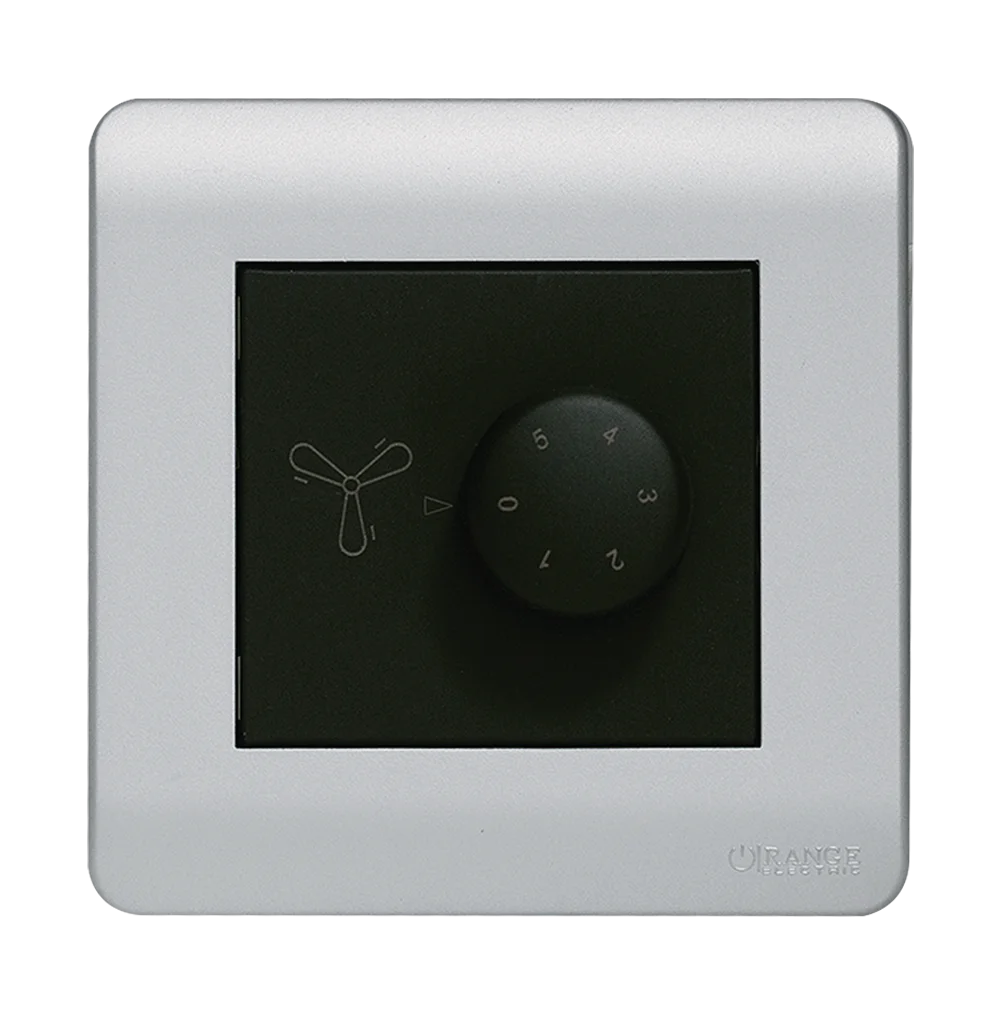 SCINTILLA 90Watt 5Step Humfree Fan Controller B/Matte with S/Matte Surround
