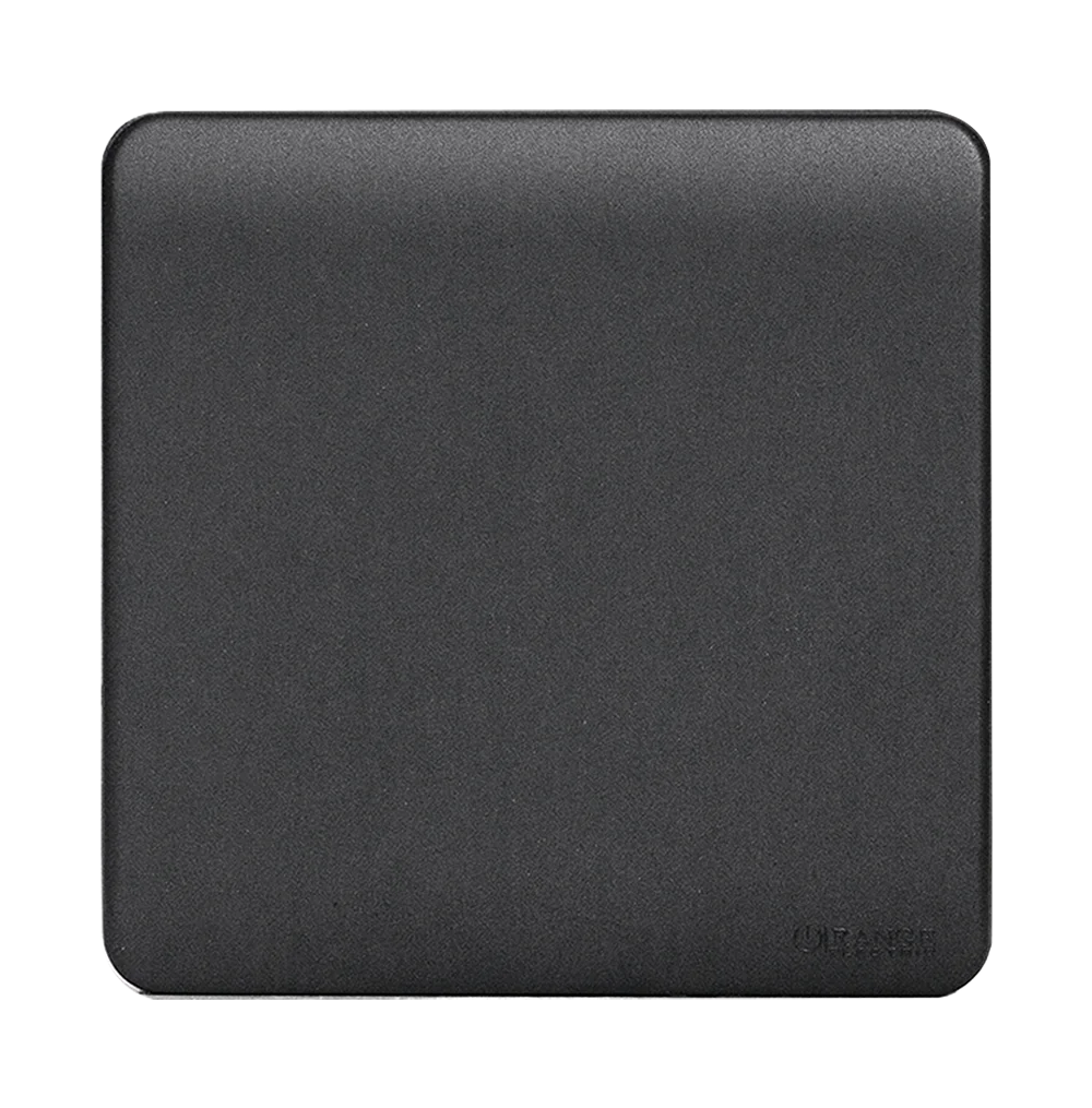 SCINTILLA Blank Plate with Removable Plug B/Matte with GM/Matte Surround