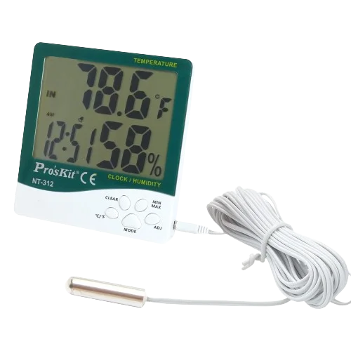 Digital Temperature Humidity Meter With Probe – NT-312 ( PROSKIT )