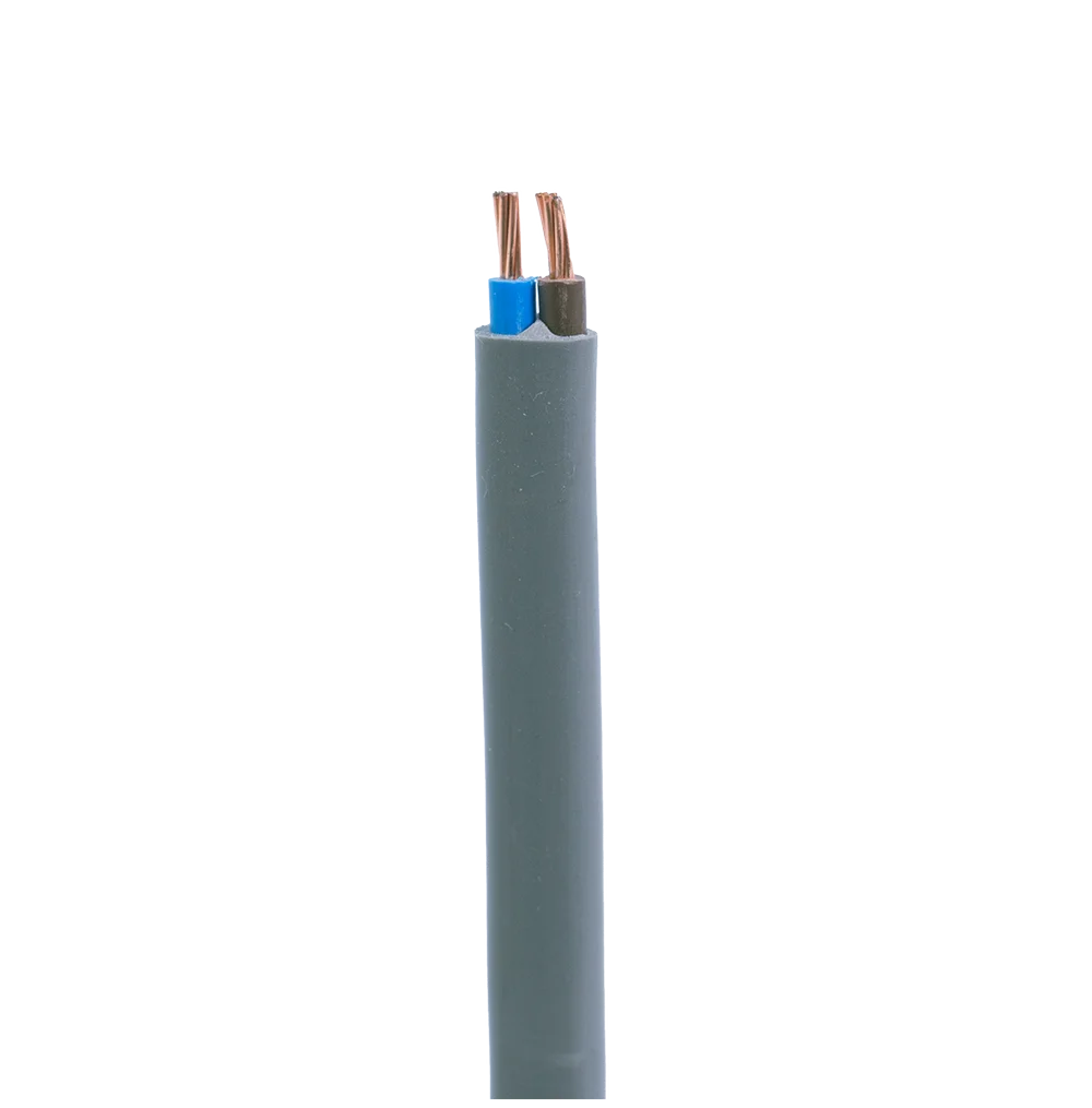 7/0.53mm Cu/PVC/PVC Flat Twin Cable (1.5mm2) Grey