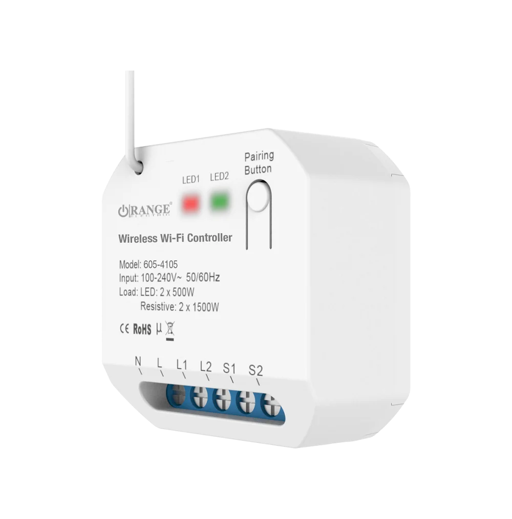 2Channel (8Aamp. each ) Wireless Wi-Fi Controller (IP20)