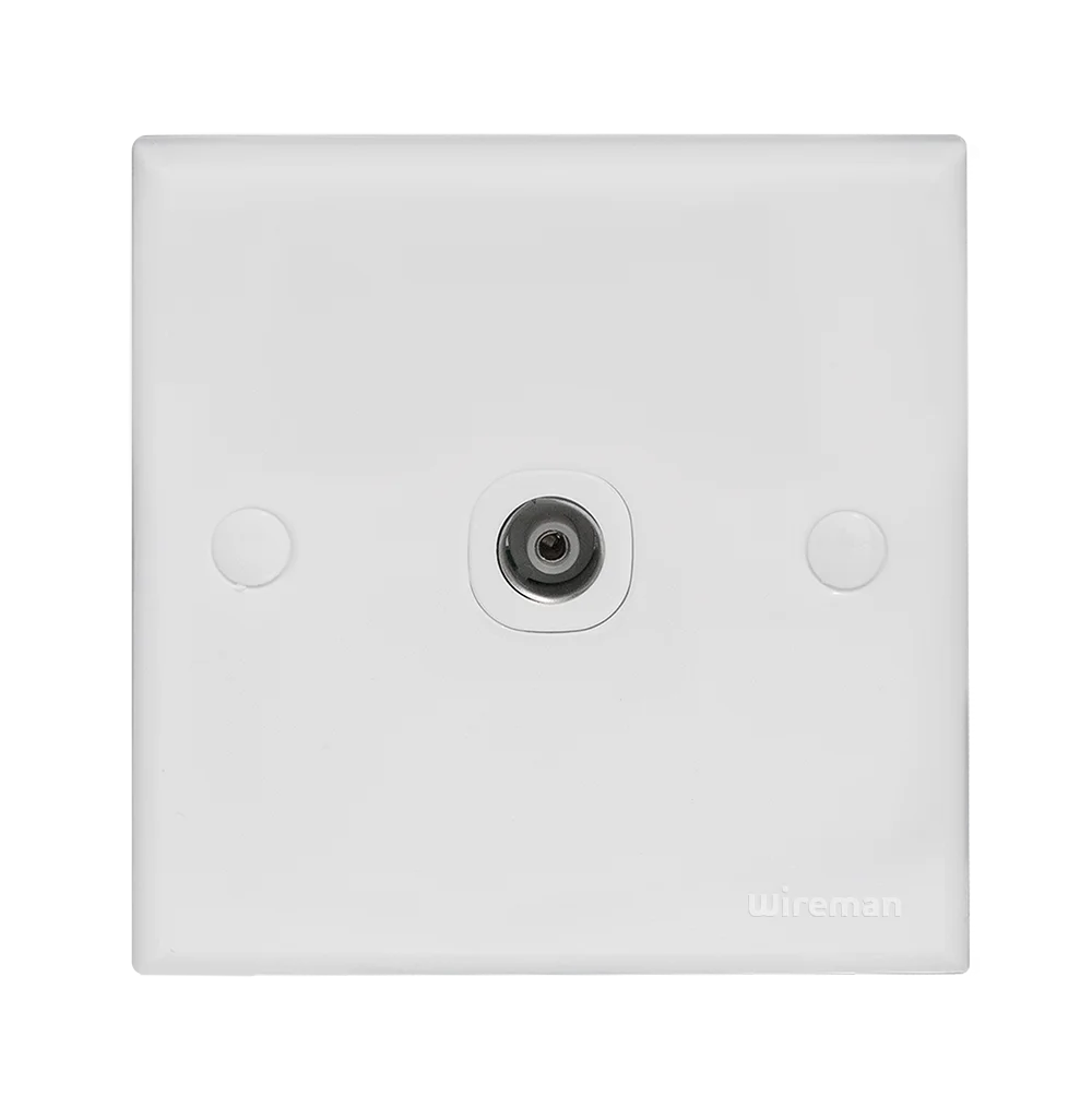 CLASSIC 1Gang TV Co-Axial Outlet (75 Ohm)