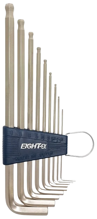 BALL END LONG HEX KEY ( ALLEN KEY ) SET – TLS-9 ( EIGHT )