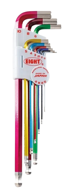 MULTI COLOUR ALLEN KEY SET 1.5-10mm – TLC-S9N ( EIGHT )