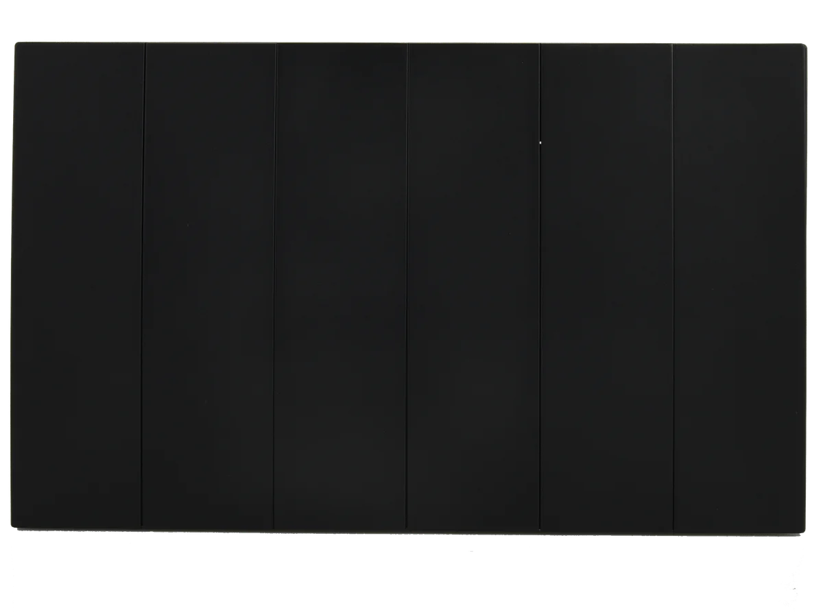 VIRAGO 6Gang 1Way Switch Black