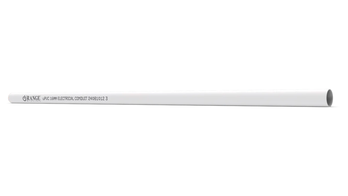 16mm / 1/2" uPVC Conduit Pipe (white)
