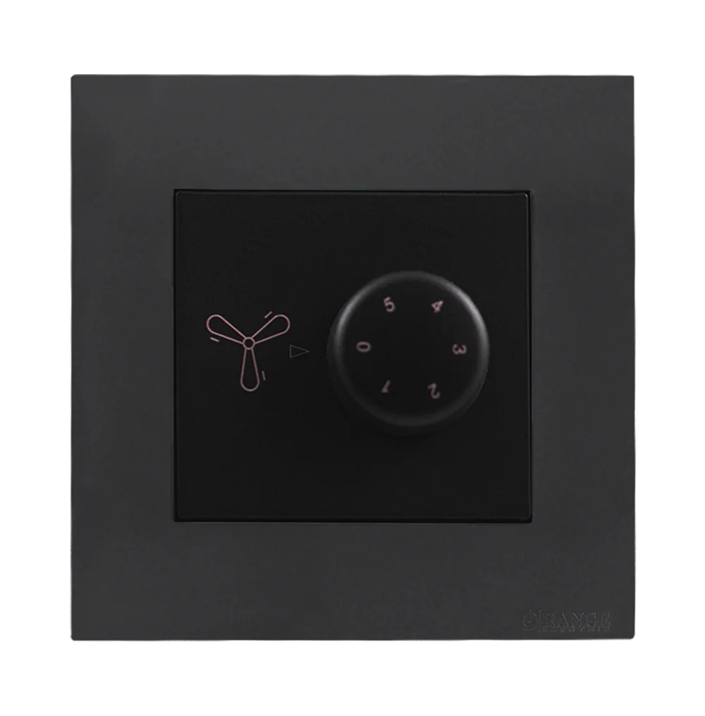 AKOYA 90Watt 5Step Humfree Fan Controller B/Matte with GM/Matte Surround