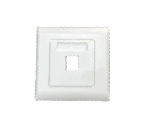 Face Plate 1 Port - 86mmx86mm-UK type - White