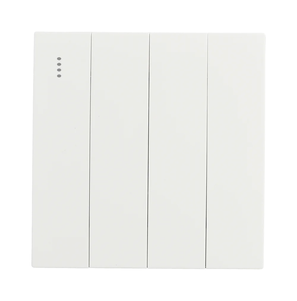VIRAGO 4Gang 1Way Switch with Indicator White