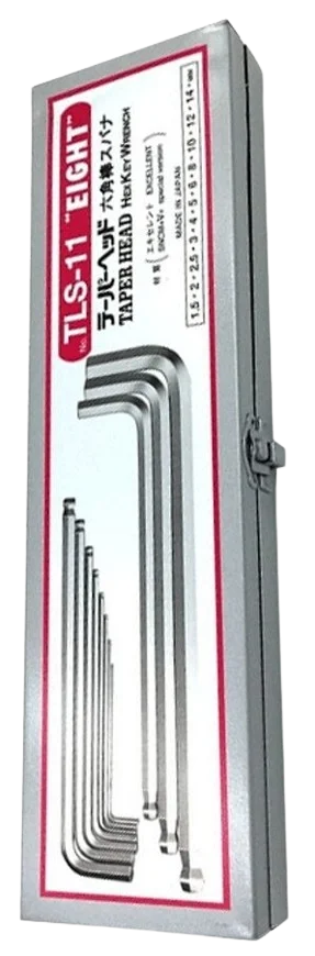 BALL END ALLEN KEY SET IN METAL BOX 1.5-14mm – TLS-11 ( EIGHT )