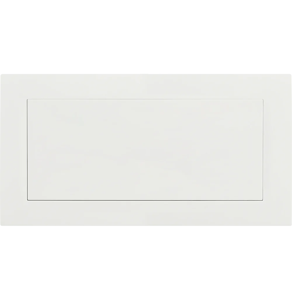 VIRAGO 2Gang Blank Plate White