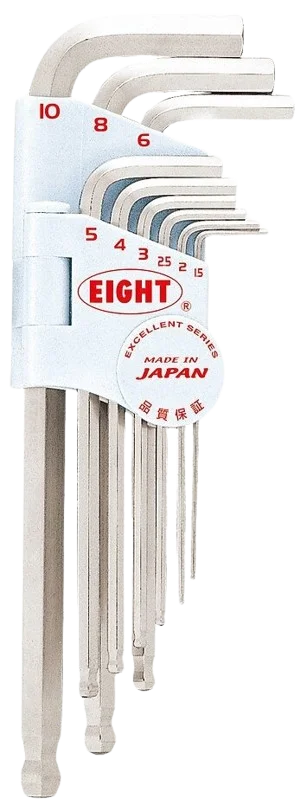 BALL END HEX KEY ( ALLEN KEY ) SET – TMS-9 ( EIGHT )