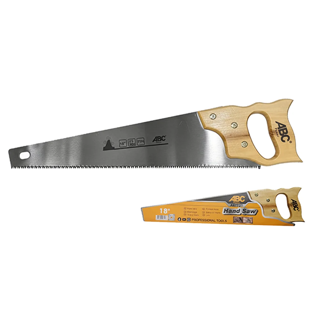 ABC HAND SAW WOOD HANDLE 721 18” 450mm