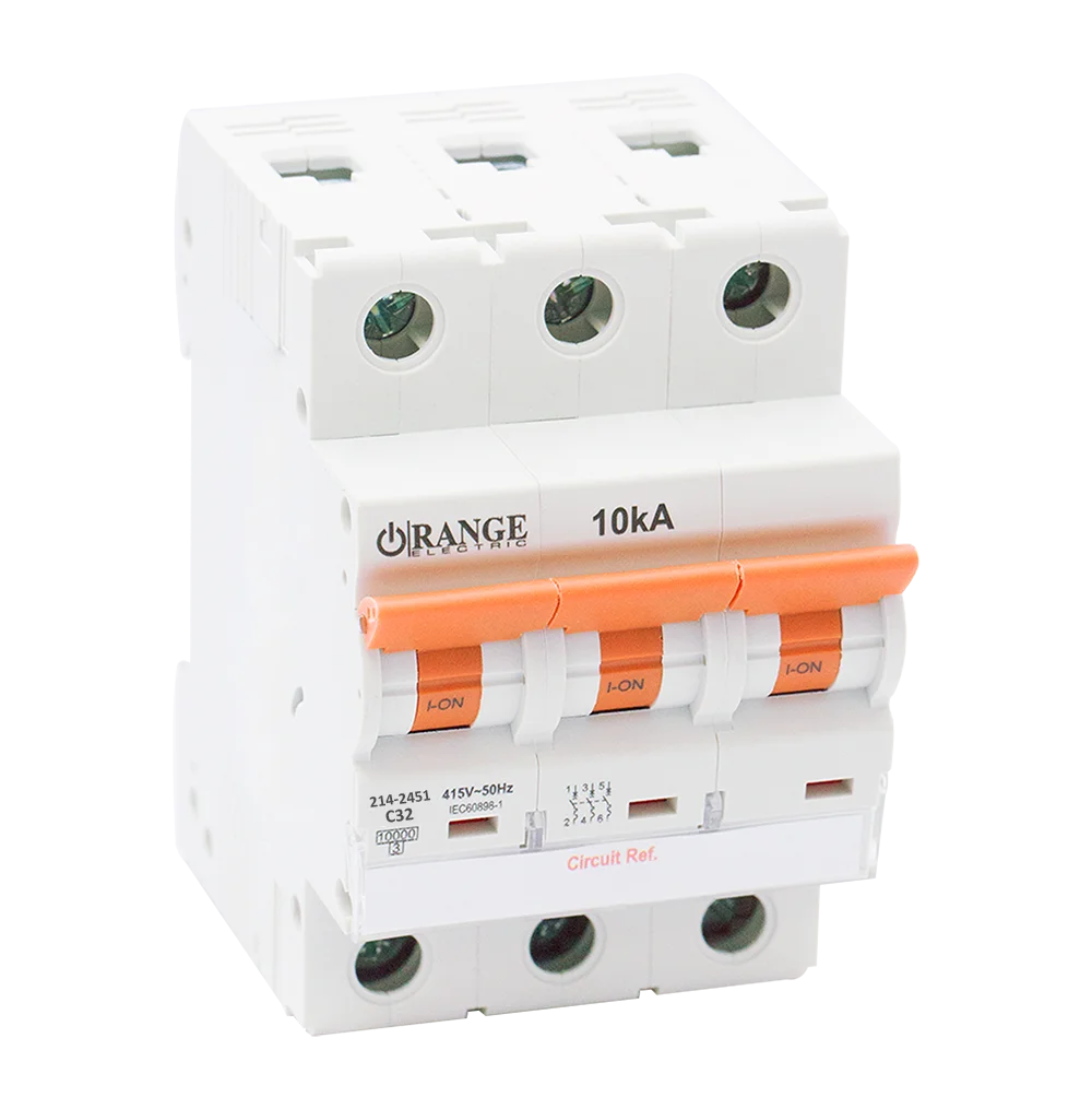 10KA 32Amp. 3Pole, Type C, 415V, 10kA MCB