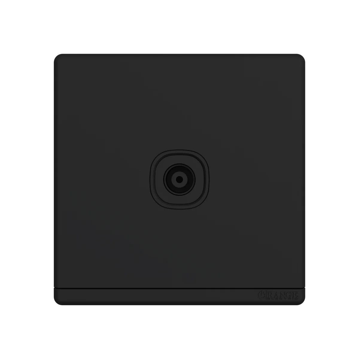 ODESSA 1Gang TV Co-Axial Outlet (75Ohm) Black Matte