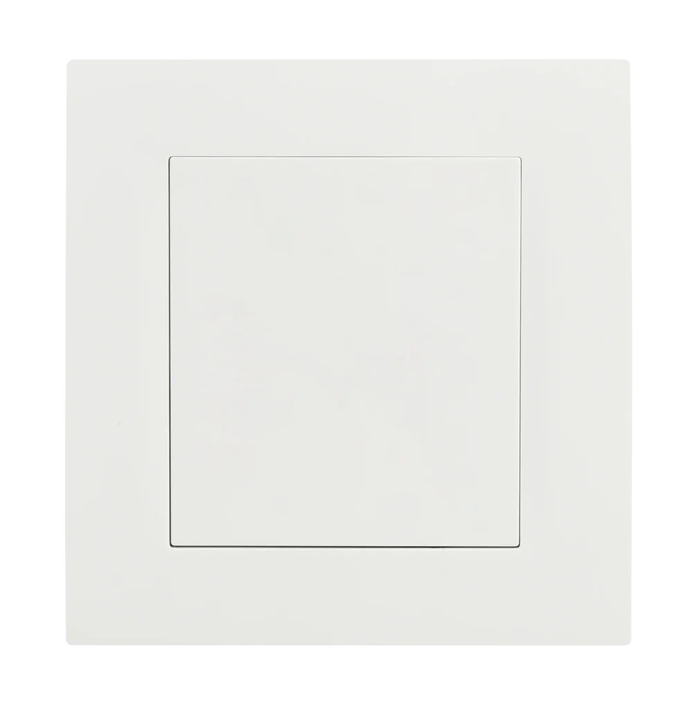 VIRAGO 1Gang Blank Plate White