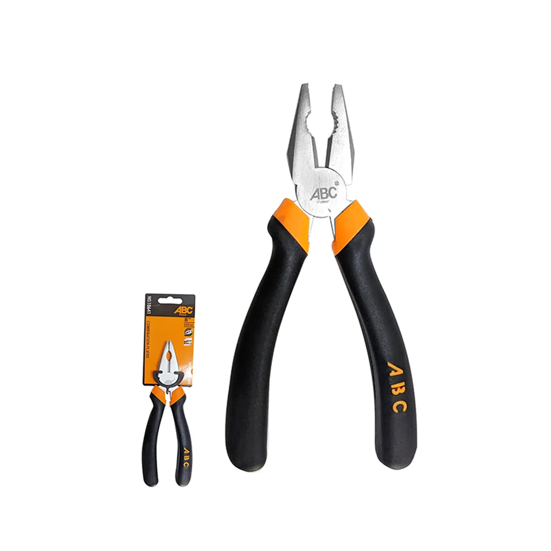 ABC COM.PLIER BLK & YLW 18640 8” – 200MM
