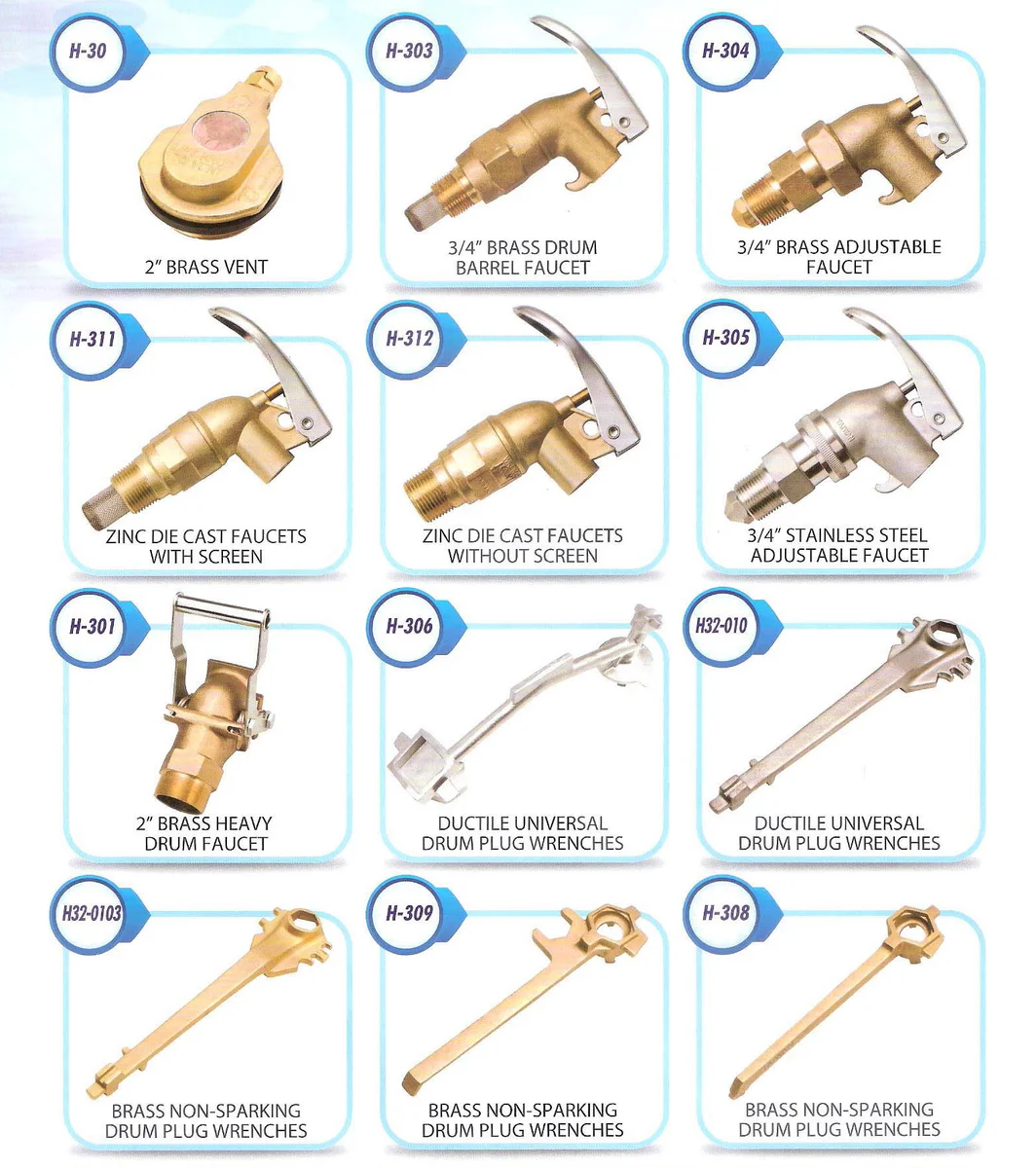 Drum Faucets & Drum Wrenches ( CASH JING )