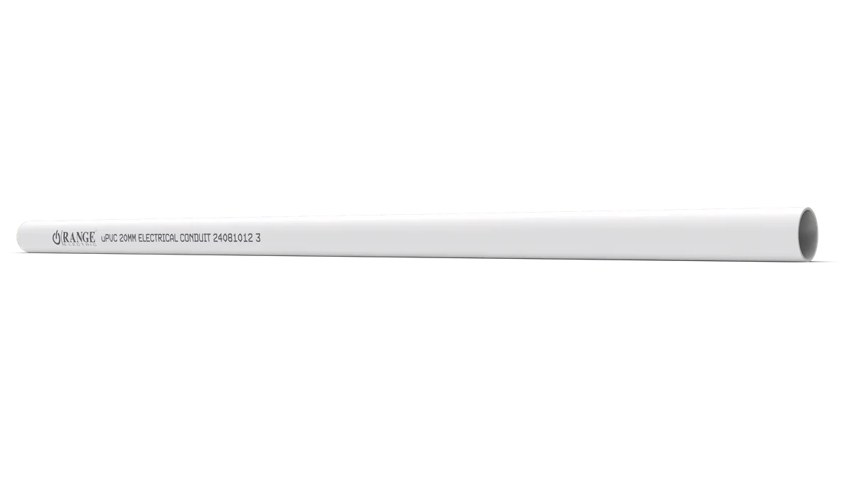 20mm / 3/4" uPVC Conduit Pipe (white)