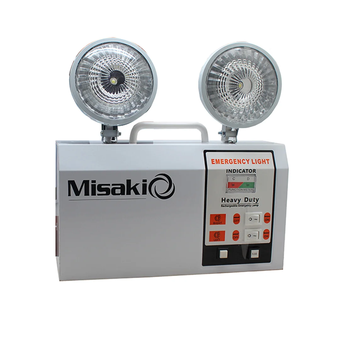 MISAKI RECHAGEABLE EMERGENCY LED TWIN SPOT LIGHT AW – EL202
