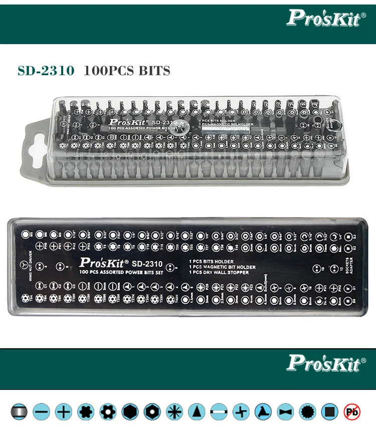 100PCS BITS Set Multi-function Screwdrivers Kits – SD-2310 ( PORSKIT )