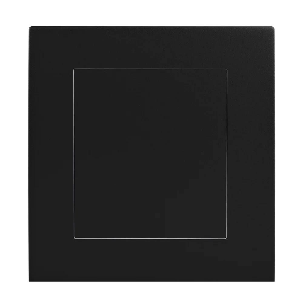 VIRAGO 1Gang Blank Plate Black