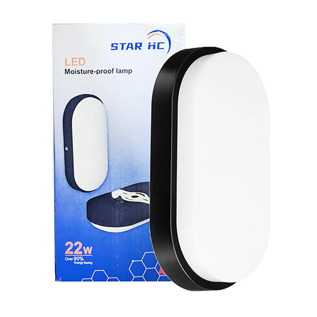 LED BUNKER LIGHT OVEL STAR HC WHITW 1000K IP66 – 22W