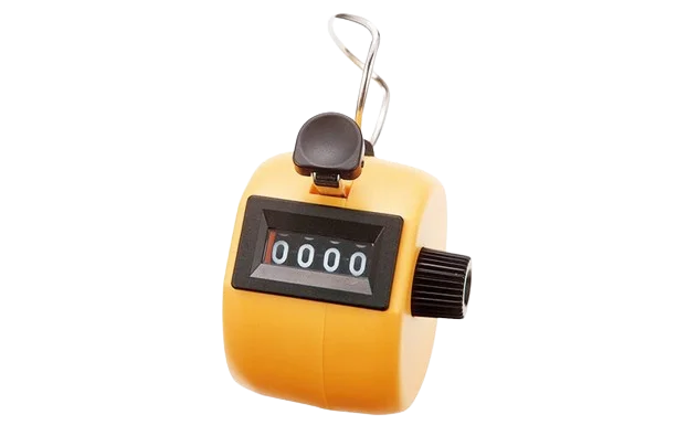 Tally Counter (Counter C Plastic Handheld Yellow) – 75089 ( SHINWA )
