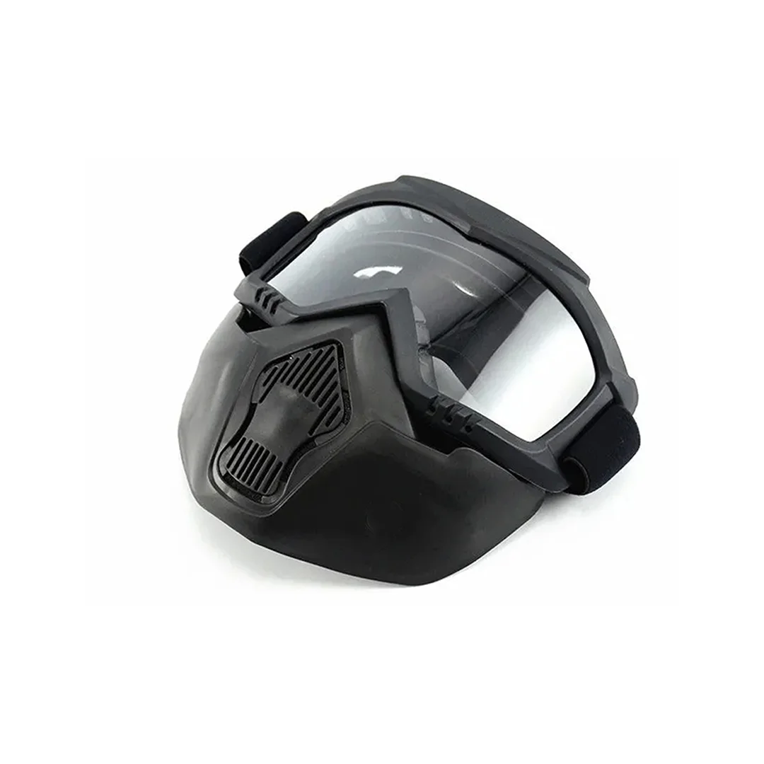 SAFETY GOGGLE FULL FACE CLEAR & BLACK ELASTIC STRAP 14668-7