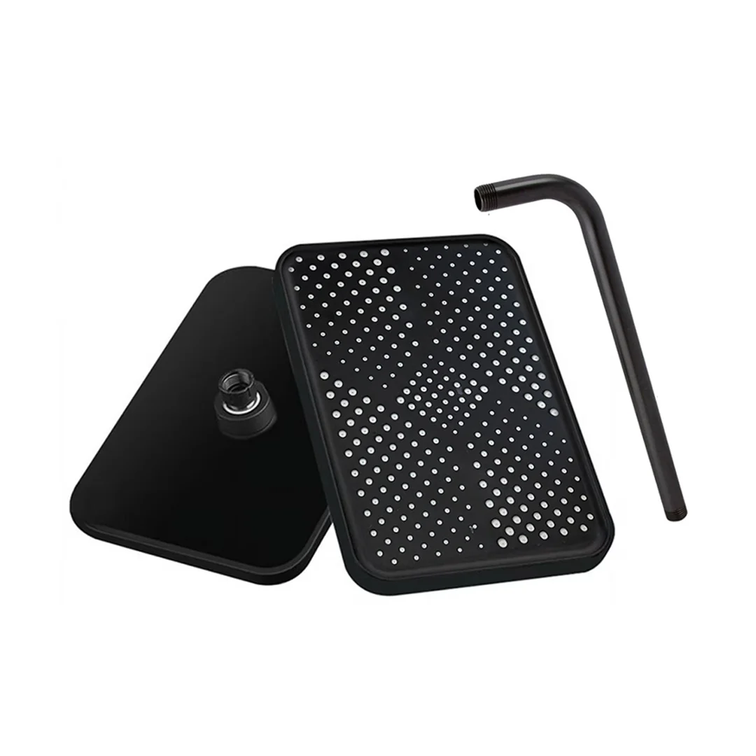SHOWER HEAD WITH ARM RECTANGLE PLASTIC