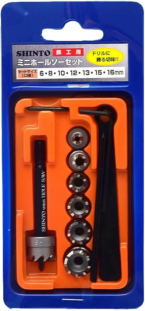 1/4″ SHANK MINI HOLE SAW SET – C5810 ( SHINTO )