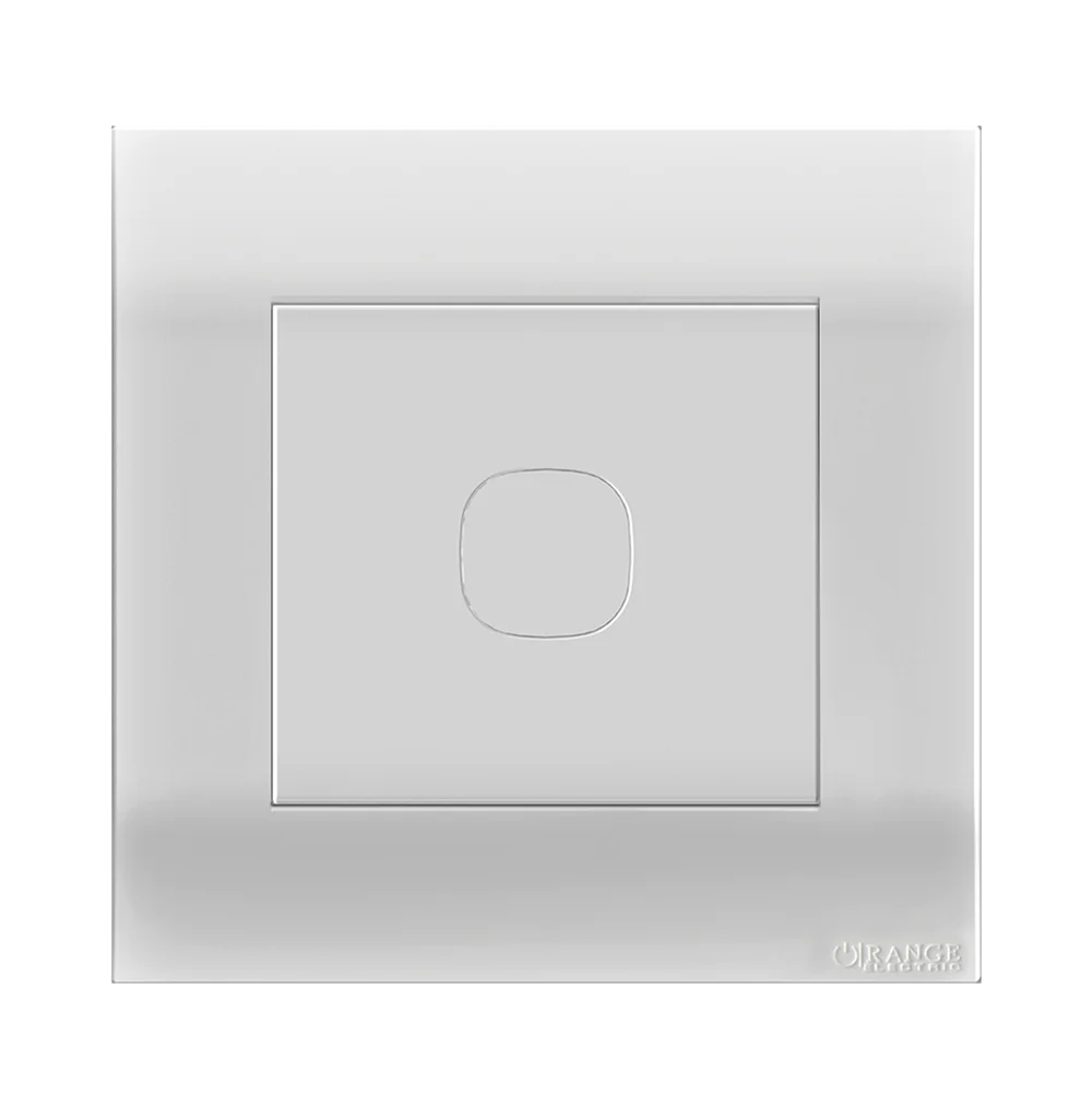 AKOYA Blank Plate with Removable Plug White with White Surround