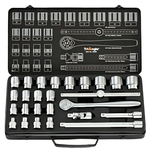 8-32mm x 1/2″ Drive x 26Pcs Box Socket Set – 484260 ( TRIANGLE / UNI-GRIP )