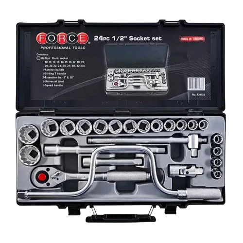 10-32mm x 24pcs ( 1/2″ Drive ) Box Socket Set – 4245-9 ( FORCE )