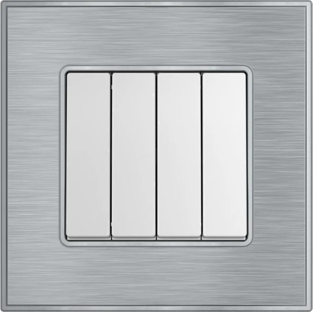 YULE 16Amp. 4Gang 2Way Switch Silver