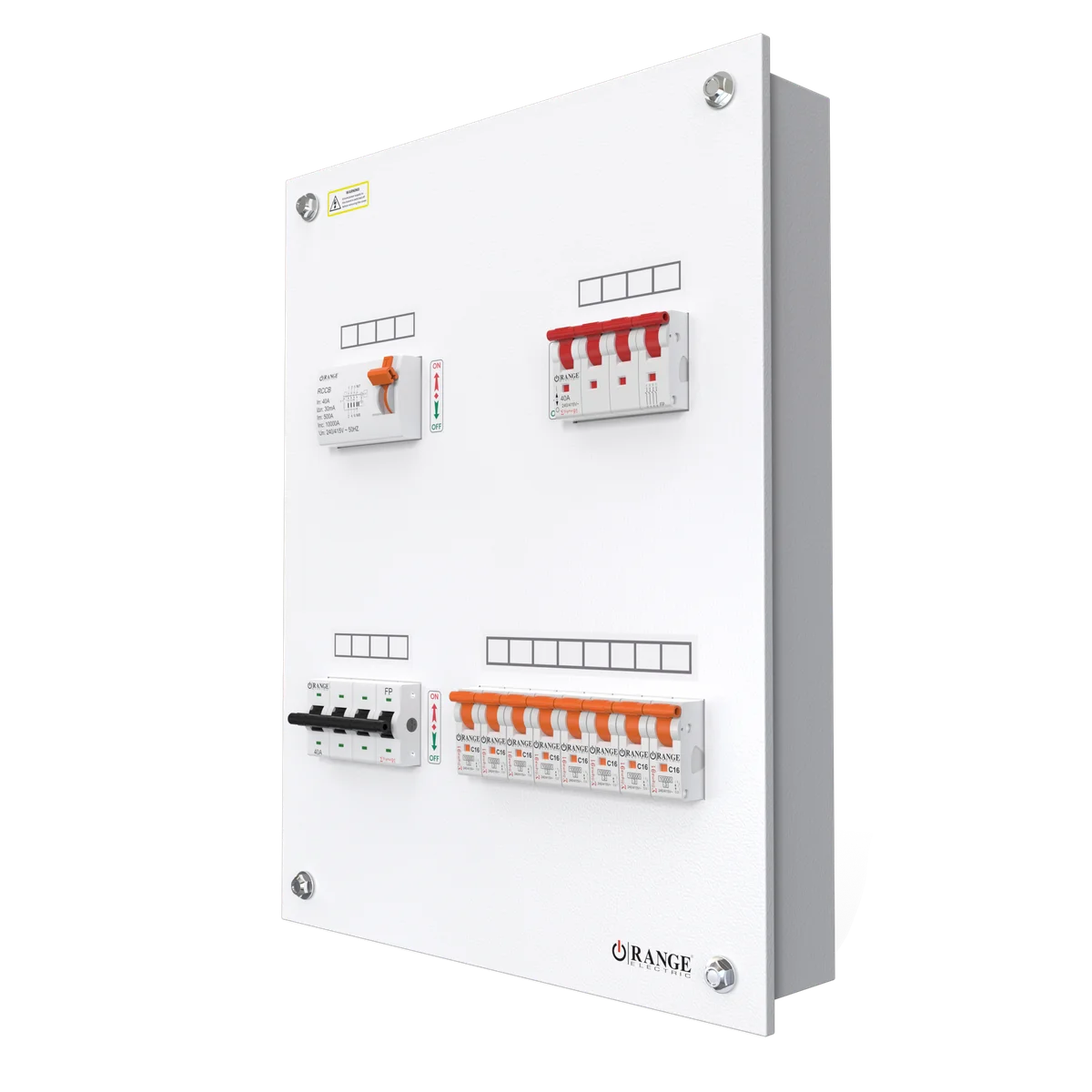 12Way TPN Single Door Metal Distribution Box