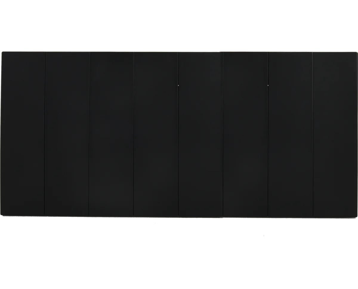 VIRAGO 8Gang 1Way Switch Black