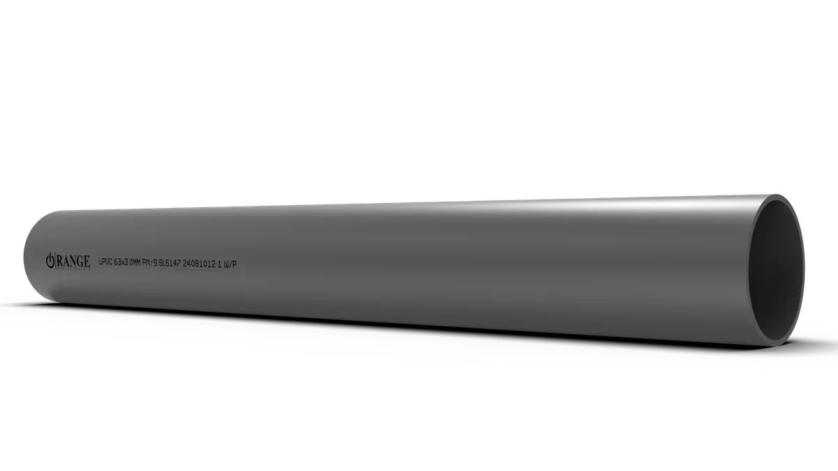 63mm / 2" uPVC Pressure Pipe PNT9 PE