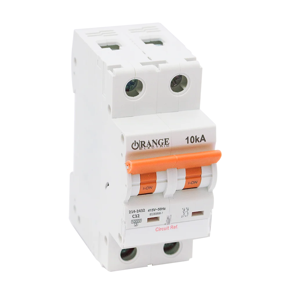 10KA 32Amp. 2Pole, Type C, 415V, 10kA MCB