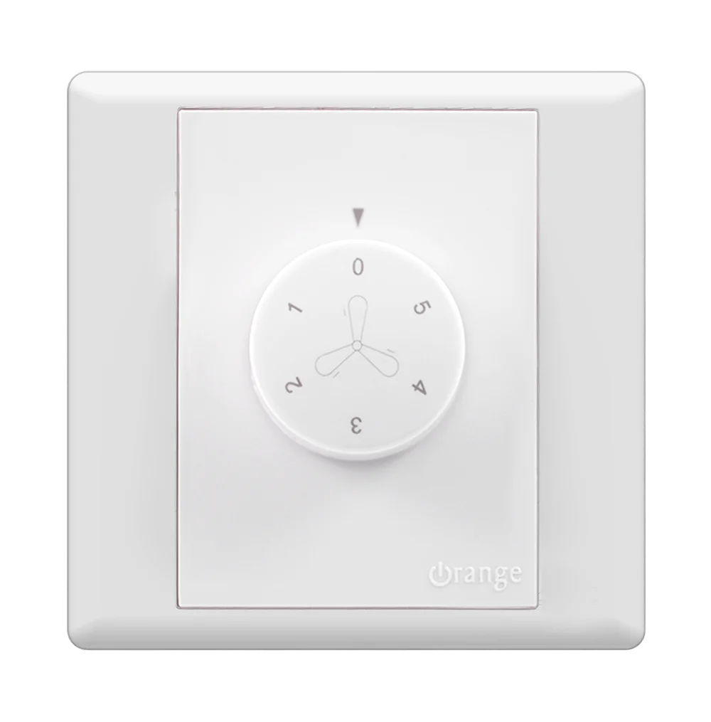 MONACO 90Watt 5Step Hum Free Fan Controller White with WH/Surround