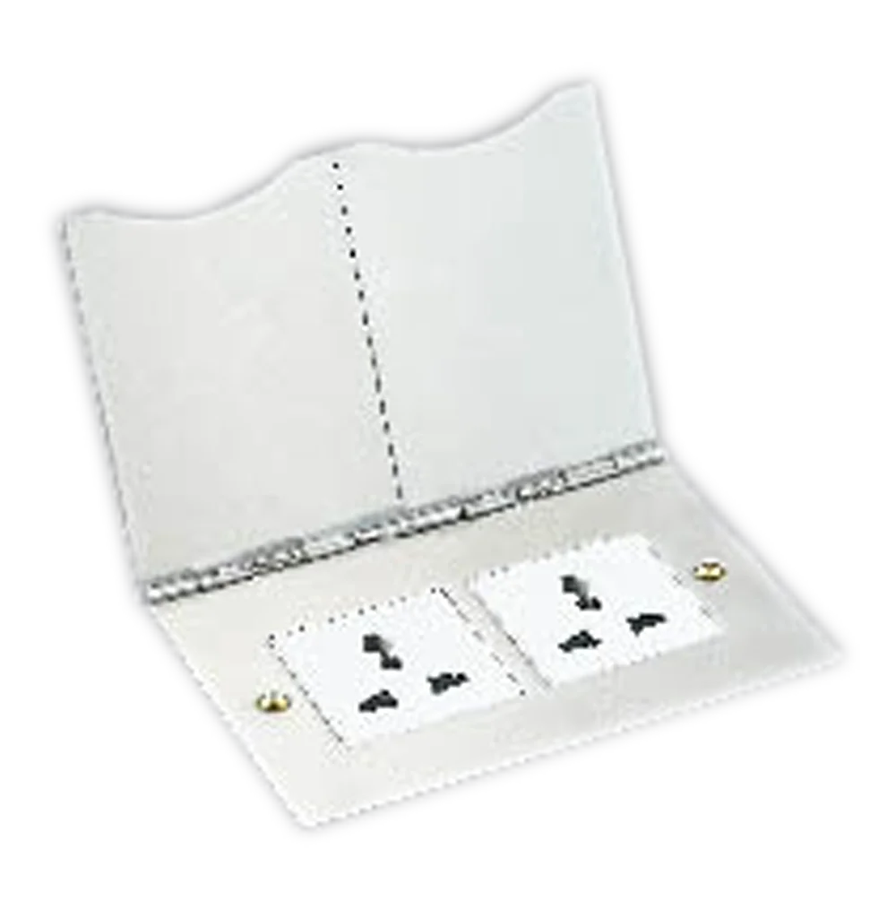 SPARTA Empty 4 Module Desktop Open Flat-Plate with Box 147x102mm - White with White Surround - without modules
