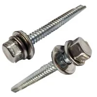 Amano roof self-tapping screws with stainless steel cap and heat-sealing washer