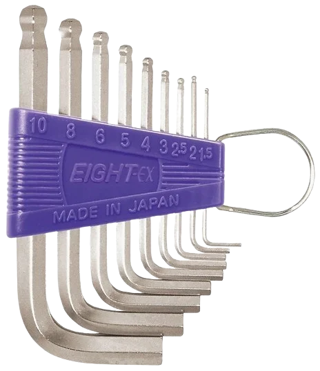 BALL END SHORT ALLEN KEY SET 1.5-10mm – TS-9 ( EIGHT )