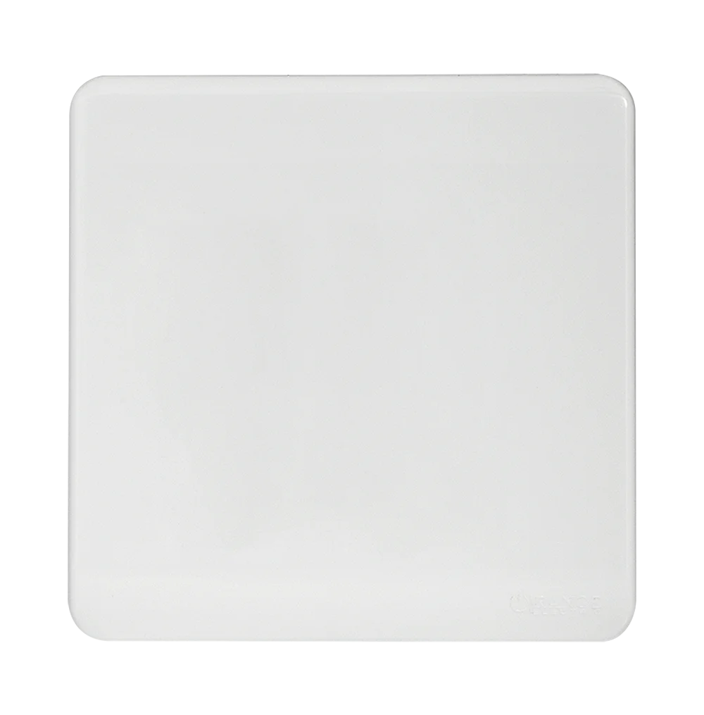 SCINTILLA Blank Plate with Removable Plug White with White Surround