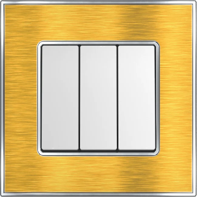 YULE 16Amp. 3Gang 2Way Switch Gold