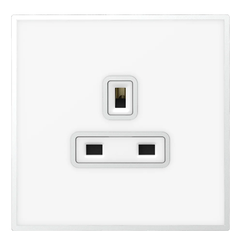 YULE 13Amp. Single Un-Switched Socket Outlet White
